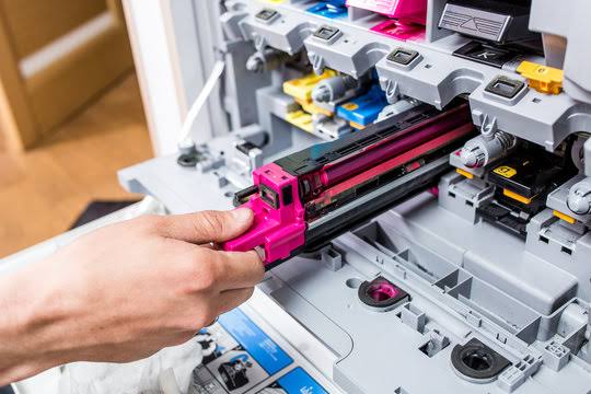 Printer cartridge servicing